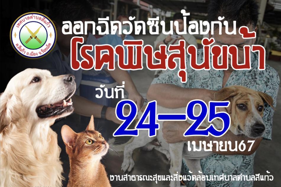 ออกฉีดวัคซีนป้องกันโรคพิษสุนัขบ้า